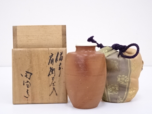 道具 ] - 道具 備前焼 木村陶峰造 肩衝茶入 □zネットショップ圭